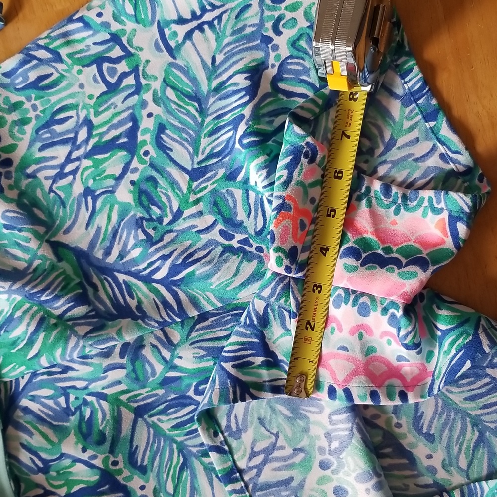 Lilly Pulitzer Donna Romper Feel The Beat Engineered, Size 2 $178 - Picture 14 of 16